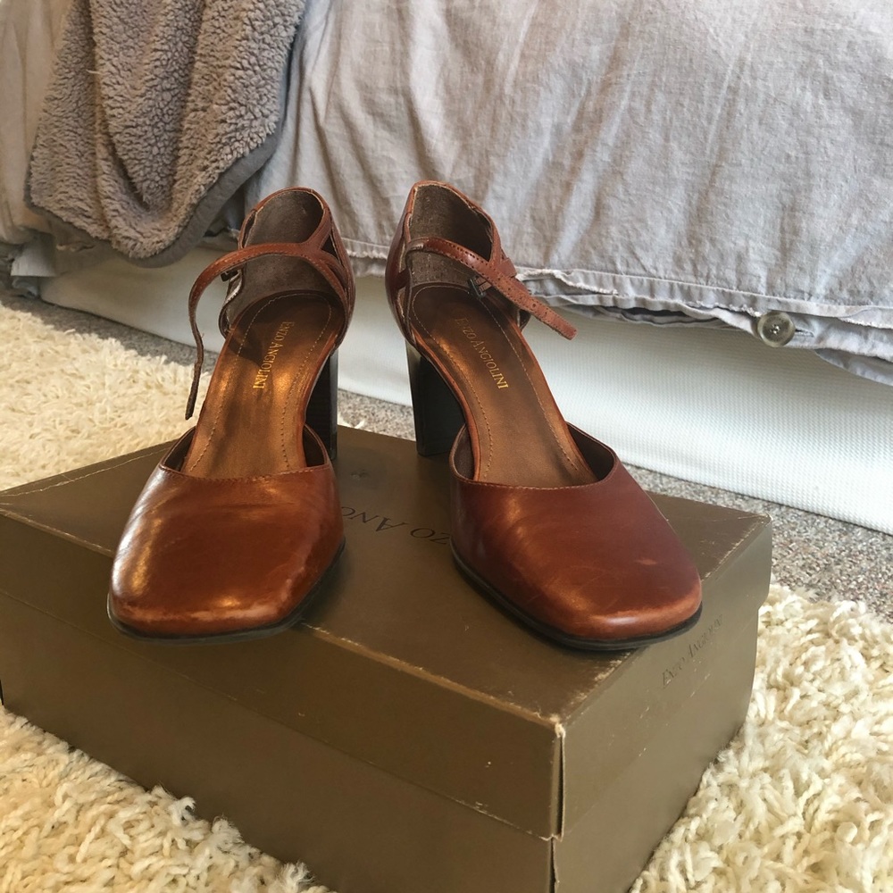 Enzo Angiolini Whitney Cognac Leather shoe 7.5